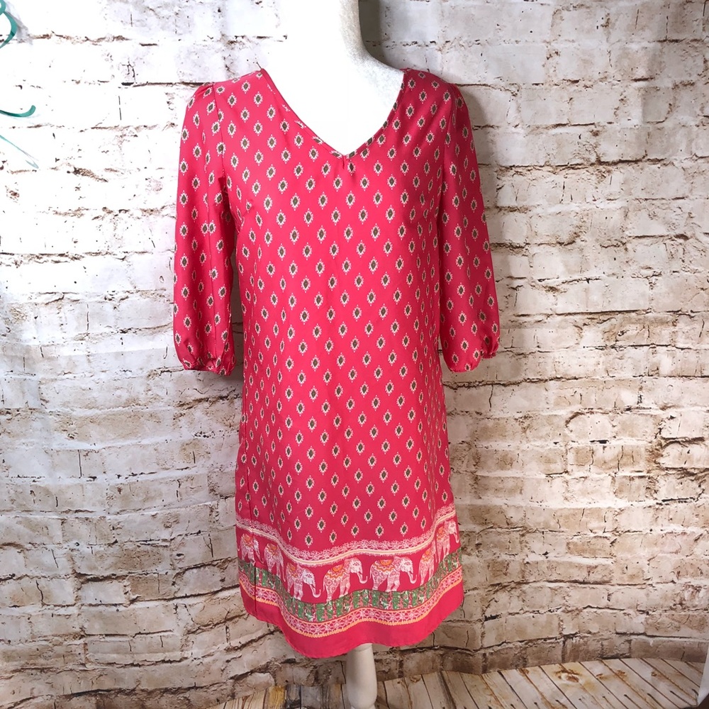 Live 4 Truth dress pink with elephants size Small